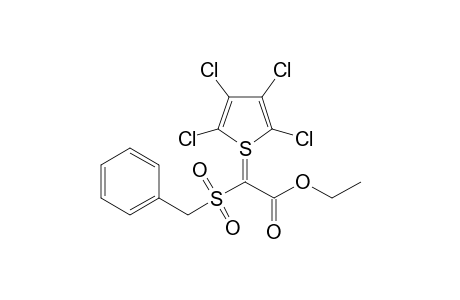 Thiophenium, tetrachloro-, 2-ethoxy-2-oxo-1-[(phenylmethyl)sulfonyl]ethylide