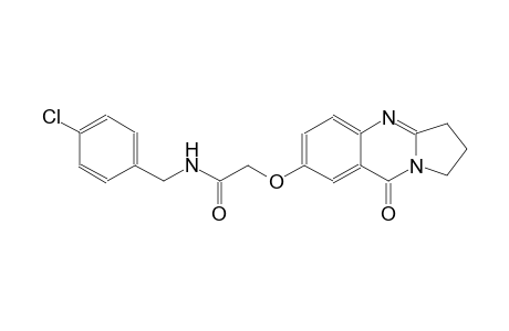 acetamide, N-[(4-chlorophenyl)methyl]-2-[(1,2,3,9-tetrahydro-9-oxopyrrolo[2,1-b]quinazolin-7-yl)oxy]-