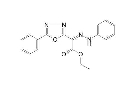 5-phenyl-1,3,4-oxadiazole-2-glyoxylic acid, ethyl ester, alpha-(phenylhydrazone)