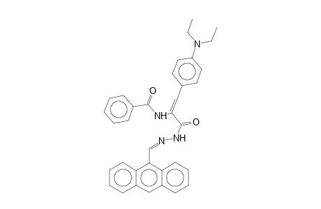 N'-(9-ANTHRYLMETHYLENE)-A-BENZAMIDO-4-(DIETHYLAMINO)CINNAMOHYDRAZIDE