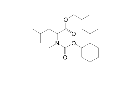 L-Leucine, N-methyl-N-((1R)-(-)-menthyloxycarbonyl)-, propyl ester