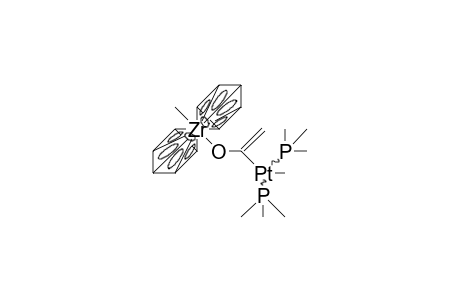 Biscyclopentadienyl-bis(trimethylphosphino)-platinum-zirconium complex