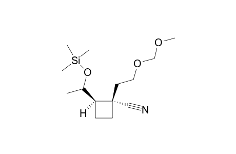 t-2-[1-(Trimethylsilyloxy)ethyl]-1-(2-methoxymethoxyethyl)cyclobutyl-r-1-carbonitrile