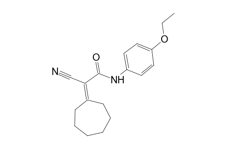 2-Cyano-2-cycloheptylidene-N-(4-ethoxyphenyl)acetamide