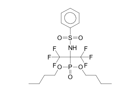 N-(ALPHA-DIBUTOXYPHOSPHORYLHEXAFLUOROISOPROPYL)BENZENESULPHAMIDE