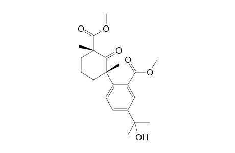 Methyl 3 - (4'-hydroxyisopropyl -2'-methylphenylcarboxylate)- 1.beta.,3.beta. - dimethyl - 2 - oxo - cyclohexane - carboxylate (in lactol form)(NAME?)