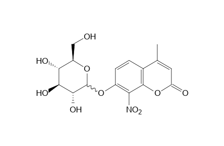 8-Nitro-4-methylumbelliferone-1-glucoside