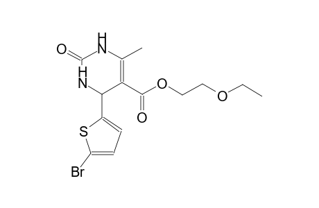 2-Ethoxyethyl 4-(5-bromanylthiophen-2-yl)-6-methyl-2-oxidanylidene-3,4-dihydro-1H-pyrimidine-5-carboxylate