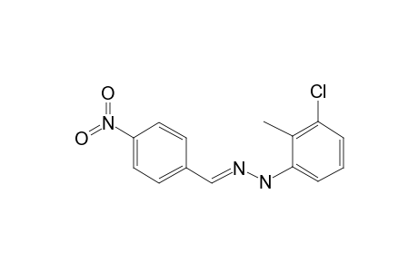 Benzaldehyde, 4-nitro-, 3-chloro-2-methylphenylhydrazone