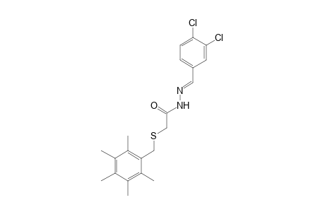 [(2,3,4,5,6-PENTAMETHYLBENZYL)THIO}ACETIC ACID, (3,4-DICHLOROBENZYLIDENE)HYDRAZIDE