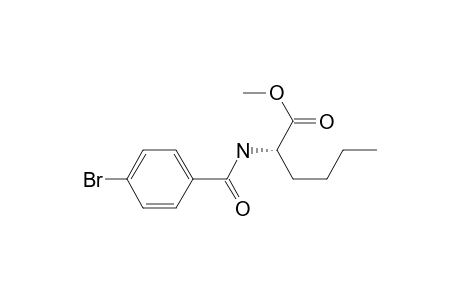 Methyl (2S)-2-[(4-bromobenzoyl)amino]hexanoate