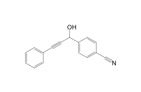 4-(1-Hydroxy-3-phenyl-2-propynyl)benzonitrile