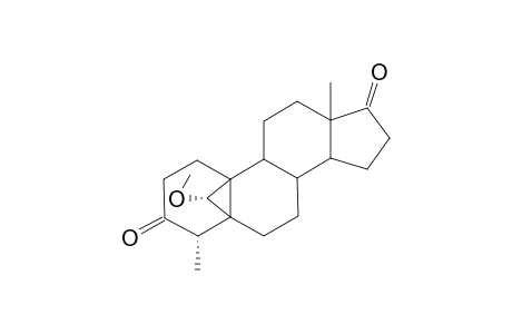 (19S)-19-METHOXY-4-ALPHA-METHYL-5-BETA,19-CYCLOANDROSTANE-3,17-DIONE