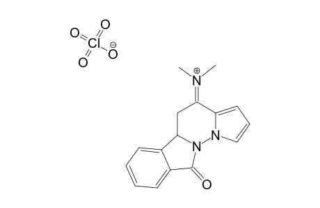 N,N-DIMETHYL-(6,10B,11,12-TETRAHYDRO-PYRROLO-[1',2':2,3]-PYRIDAZINO-[6,1-A]-ISOINDOL-6-ONE-12-YL)-IMINIUM-PERCHLORATE