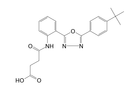 2'-[5-(p-tert-butylphenyl)-1,3,4-oxadiazol-2-yl]succinanilic acid