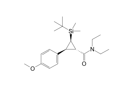 (1S*,2R*,3S*)-2-(tert-Butyldimethylsilyl)-N,N-diethyl-3-(4-methoxyphenyl)cyclopropanecarboxamide