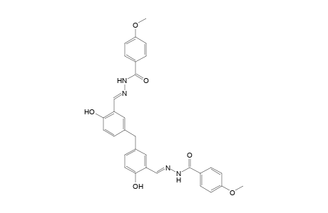 N'-((E)-[2-Hydroxy-5-(4-hydroxy-3-((E)-[(4-methoxybenzoyl)hydrazono]methyl)benzyl)phenyl]methylidene)-4-methoxybenzohydrazide