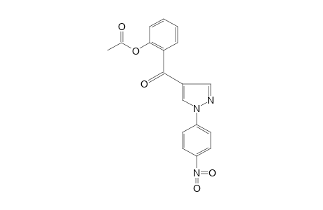 o-hydroxyphenyl 1-(p-nitrophenyl)pyrazol-4-yl ketone, acetate (ester)