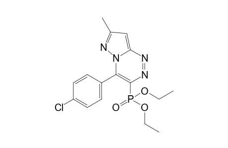 4-(4'-CHLOROPHENYL)-7-METHYLPYRAZOLO-[3,2-C]-[1,2,4]-TRIAZIN-3-YL-PHOSPHONIC-ACID-DIETHYLESTER