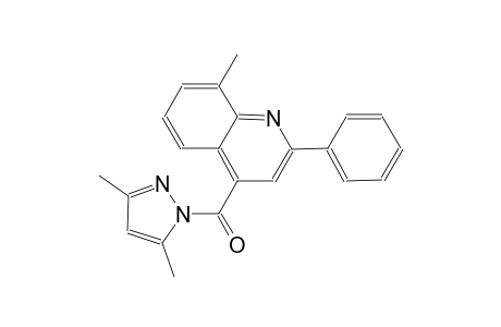 4-[(3,5-dimethyl-1H-pyrazol-1-yl)carbonyl]-8-methyl-2-phenylquinoline