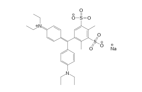 Methylium, bis[[4-(diethyl)amino]phenyl][2,4-dimethyl-3,5-disulfophenyl]-, monosodium salt