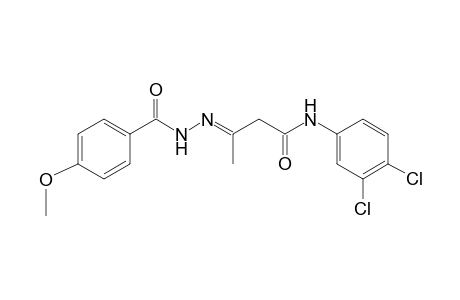 3',4'-Dichloro-3-[(4-methoxybenzoyl)hydrazono]butyranilide