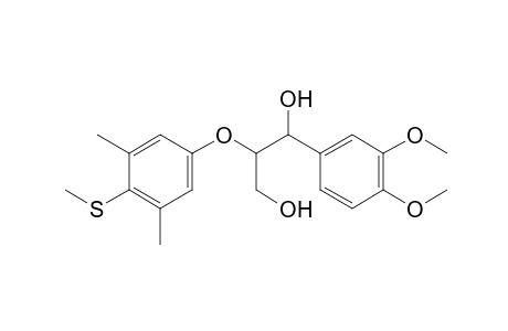 1-(3,4-dimethoxyphenyl)-2-{[4-(meythylthio)-3,5-xylyl]oxy}-1,3-propanediol