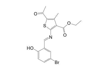 Ethyl 5-acetyl-2-(5-bromosalicylideneamino)-4-methyl-3-thiophenecarboxylate