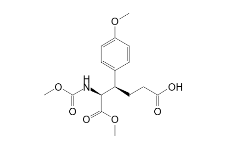 (2S,3R)-2-Methoxycarbonylamino-3-(4-methoxyphenyl)hexanedioic acid 1-Methyl ester