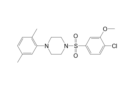 1-(4-Chloranyl-3-methoxy-phenyl)sulfonyl-4-(2,5-dimethylphenyl)piperazine