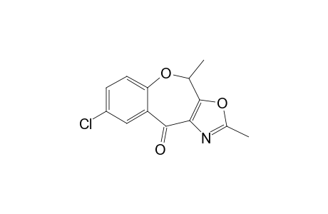 8-Chloro-2,4-dimethyl-4H-benz[2,3]oxepino[5,6-d]oxazol-10-one