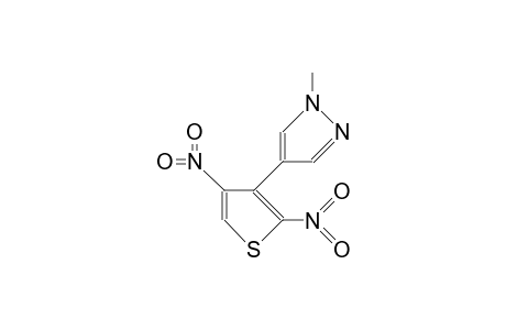 1-Methyl-4-(2',4'-dinitro-3'-thienyl)-pyrazole