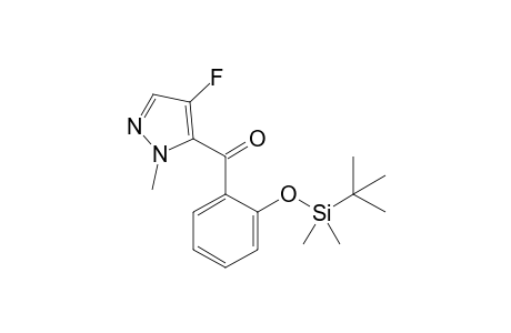 N-Methyl-5-[2'-(tert-butyldimethylsilyloxy)benzoyl]-4-fluoro-1H-pyrazole