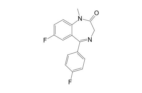 7-fluoro-5-(4-fluorophenyl)-1-methyl-2,3-dihydro-1H-1,4-benzodiazepin-2-one