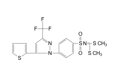 dithio-N-{{p-[5-(2-thienyl)-3-(trifluoromethyl)pyrazol-1-yl]phenyl}sulfonyl}imidocarbonic acid, dimethyl ester