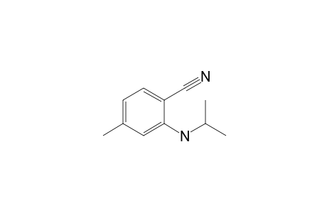 4-methyl-2-(propan-2-ylamino)benzonitrile