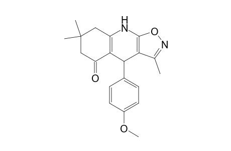 4-(4-Methoxylphenyl)-3,7,7-trimethyl-4,7,8,9-tetrahydroisoxazolo[5,4-b]quinolin-5(6H)-one