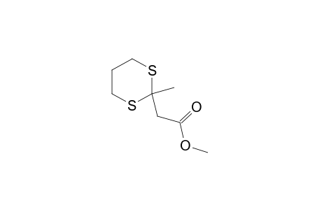 2-methyl-m-dithiane-2-acetic acid, methyl ester