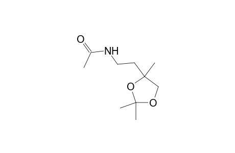 Acetamide, N-[2-(2,2,4-trimethyl-1,3-dioxolan-4-yl)ethyl]-, (S)-