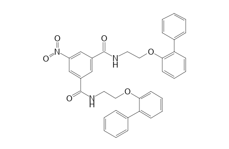 5-Nitro-1-N,3-N-bis[2-(2-phenylphenoxy)ethyl]benzene-1,3-dicarboxamide