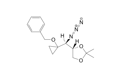 (4S)-4-[(S)-Azido [(1-benzyloxy)cyclopropyl]methyl}-2,2-dimethyl-1,3-dioxolane