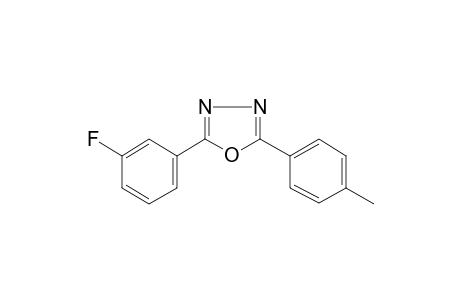 2-(3-Fluorophenyl)-5-(4-methylphenyl)-1,3,4-oxadiazole