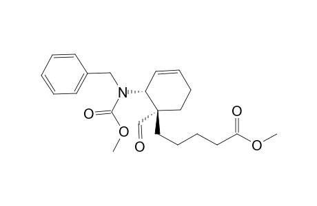 Methyl 5-((1'S*,2'R*)-2-(benzyl(methoxycarbonyl)amino)-1'-formylcyclohex-3'-enyl)pentanoate