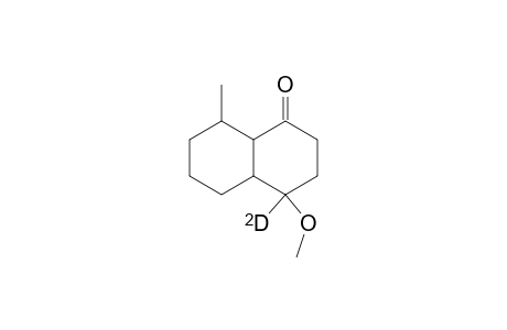 1(2H)-Naphthalenone-4-d, octahydro-4-methoxy-8-methyl-