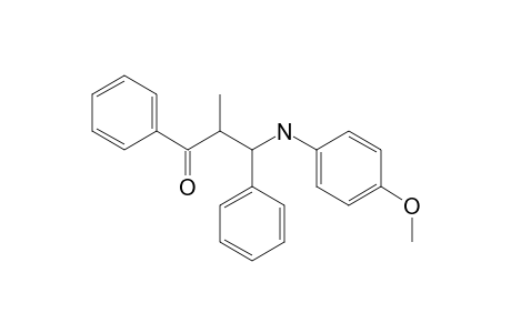 3-[(4-Methoxypheny)amino]-2-methyl-1,3-diphenylpropan-1-one