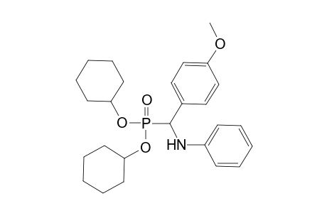 Dicyclohexyl anilino(4-methoxyphenyl)methylphosphonate