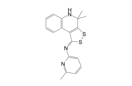 N-[(1Z)-4,4-dimethyl-4,5-dihydro-1H-[1,2]dithiolo[3,4-c]quinolin-1-ylidene]-6-methyl-2-pyridinamine