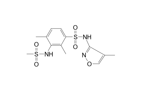 2,4-Dimethyl-N-(4-methyl-1,2-oxazol-3-yl)-3-(methylsulfonylamino)benzenesulfonamide