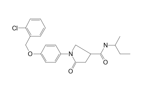 1-[4-(2-chlorobenzyl)oxyphenyl]-5-keto-N-sec-butyl-pyrrolidine-3-carboxamide