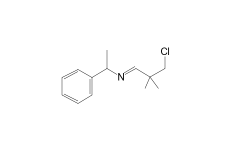 Benzylamine, N-(3-chloro-2,2-dimethyl-1-propylidene)-.alpha.-methyl-